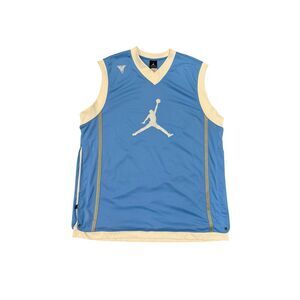 NWT Jordan Melo Warm-Up Jersey Men’s XL Blue White Jumpman Carmelo Anthony Retro